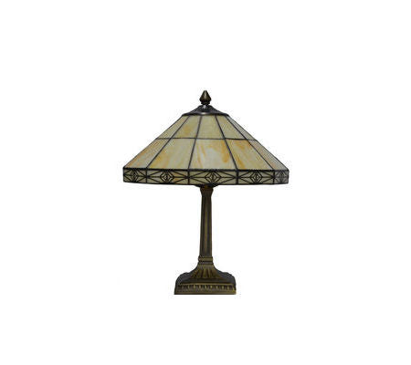 TIFFANY Kantig Bordslampa TL 430 - 30 cm och 40 cm